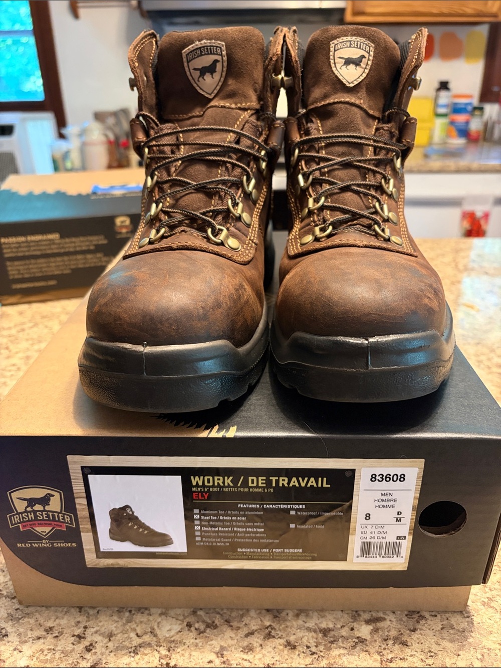 Red Wing Shoes Irish Setter Ely Brown Men’s Work Boots
